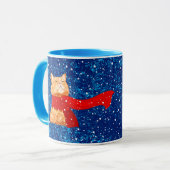 Mug Tabby aime la neige (Devant gauche)