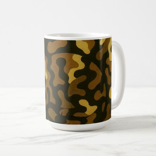 Mug Tabby Cat Camouflage Abstract Pattern (Devant droit)
