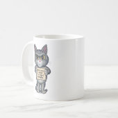 Mug Tabby Cat Cartoon Art (Devant gauche)