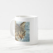Mug Tabby Cat Étonnant Gros Plan Graphite Portra (Devant gauche)