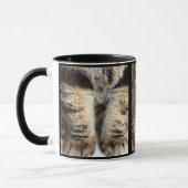 Mug Tabby Cat Face and Paws - Funny Feline Design (Gauche)