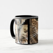 Mug Tabby Cat Face and Paws - Funny Feline Design (Devant gauche)