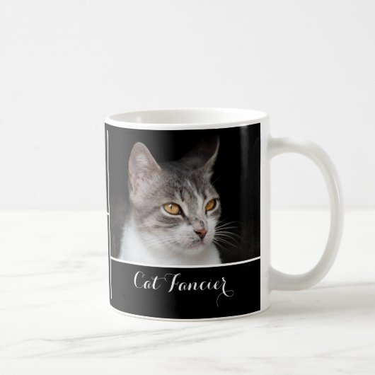 Mug Tabby Cat Fancier - texte personnalisé (Droite)