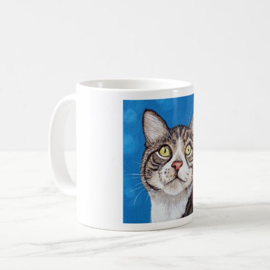 Mug Tabby Cat Peinture (Devant gauche)