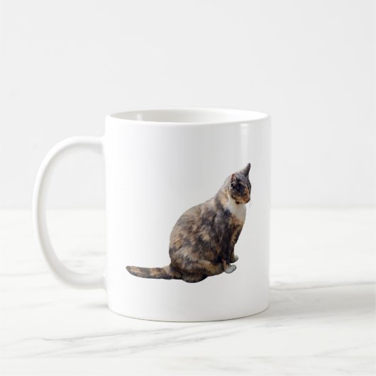 Mug Tabby Chat dans les nuances de Brown (Gauche)