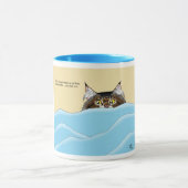 Mug Tabby Chat Pékin Bleu Drôle (Centre)