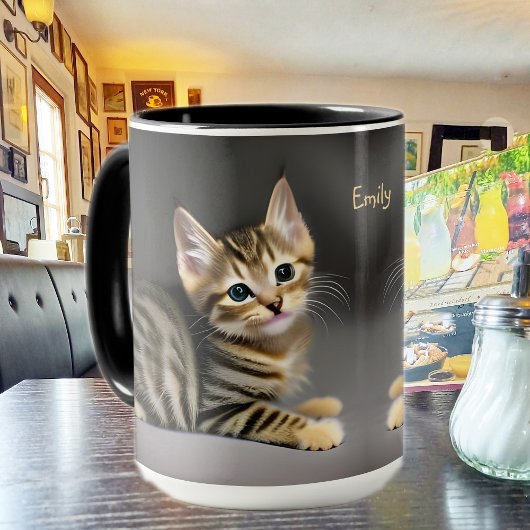 Mug Tabby chatte moelleux chatte bébé