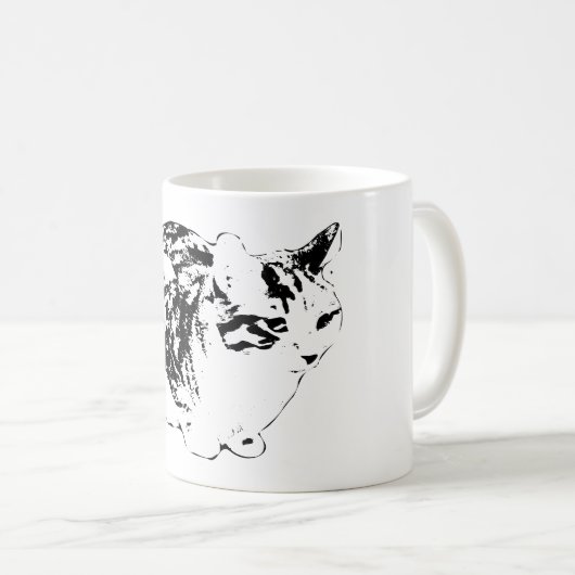 Mug Tabby cosy sur Veille hivernale (Devant droit)