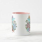 Mug Tabby Fairy Cat Mushroom Floral (Centre)