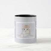 Mug Tabby Orange Kitten Peinture - Art Chat original (Centre)