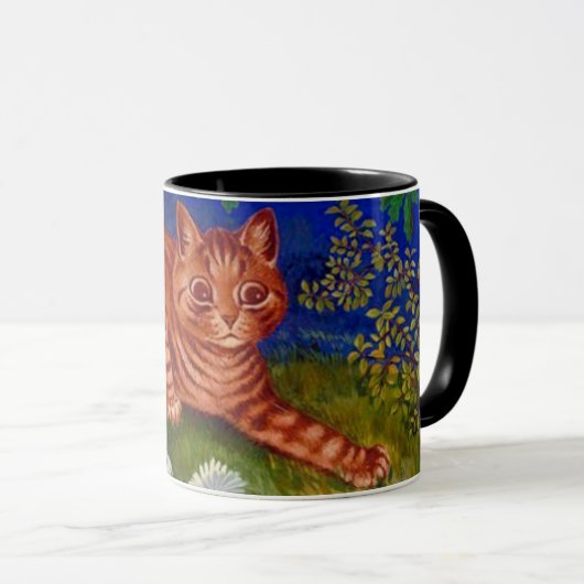 Mug Tabby orange Peinture de chats par Louis Wain (Devant droit)