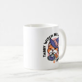 Mug Tabby Witch Brew – Joli design de chat d'Halloween (Devant droit)