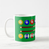 Mug Table de billard et balles (Gauche)