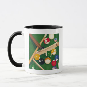 Mug Table de billard Lifelike avec boules et craie