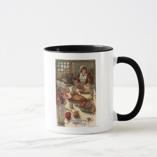 Mug Table d'une femme pèlerine (Droite)
