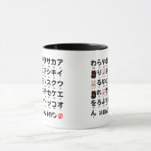 Mug Table japonaise de Hiragana et de katakanas (Centre)