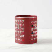 Mug Table japonaise de Hiragana et de katakanas (Centre)