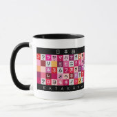 Mug Table japonaise de Hiragana et de katakanas (Gauche)