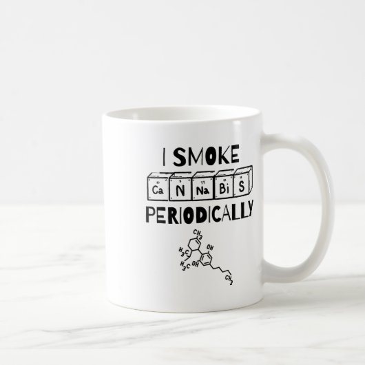 Mug Table périodique de la science du jour de stoner d (Droite)