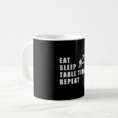 Mug Table Tennis Paddle Ping Pong Répéter Drôle Cadeau (Devant gauche)