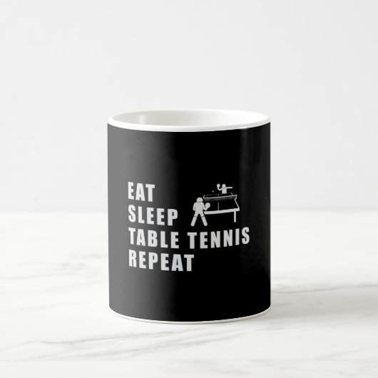 Mug Table Tennis Paddle Ping Pong Répéter Drôle Cadeau (Centre)