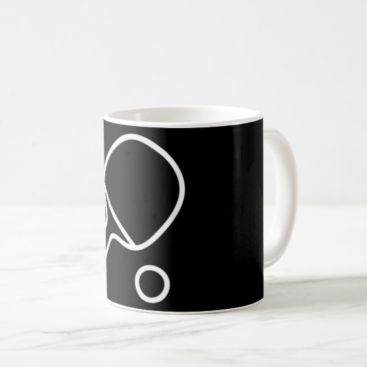 Mug Table Tennis Racket And Ball Retro Ping Pong (Devant droit)