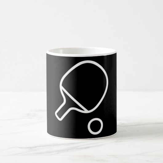 Mug Table Tennis Racket And Ball Retro Ping Pong (Centre)