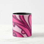 Mug Tableau Abstrait à panneau rose (Centre)