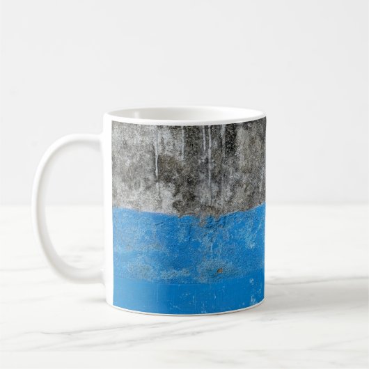 Mug Tableau abstrait bleu et blanc (Gauche)