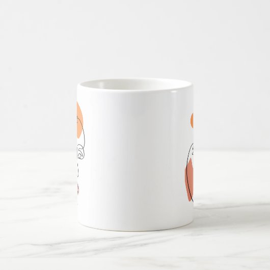 Mug Tableau Abstrait minimaliste (Centre)