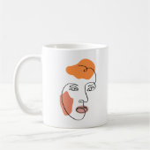 Mug Tableau Abstrait minimaliste (Gauche)
