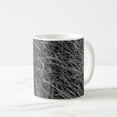 Mug Tableau abstrait noir et blanc (Devant droit)