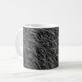 Mug Tableau abstrait noir et blanc (Devant gauche)