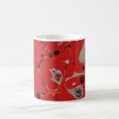 Mug Tableau abstrait rouge et gris (Centre)