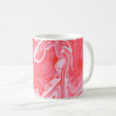 Mug Tableau abstrait rouge et gris (Devant droit)