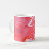 Mug Tableau abstrait rouge et gris (Devant gauche)