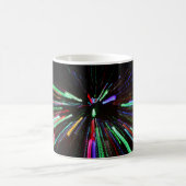 Mug Tableau abstrait rouge, vert et bleu (Centre)