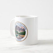 Mug Tableau aquarelle du parc national Banff (Devant gauche)