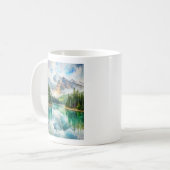 Mug Tableau aquarelle du parc national Jasper (Devant gauche)