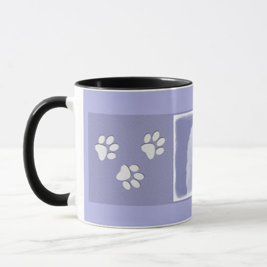 Mug Tableau blanc standard de caniche - Art original d (Gauche)