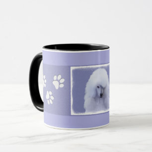 Mug Tableau blanc standard de caniche - Art original d