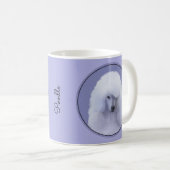 Mug Tableau blanc standard de caniche - Art original d (Devant droit)