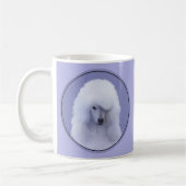 Mug Tableau blanc standard de caniche - Art original d (Gauche)
