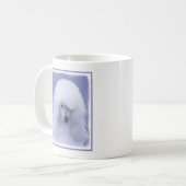 Mug Tableau blanc standard de caniche - Art original d (Devant gauche)