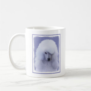 Mug Tableau blanc standard de caniche - Art original d