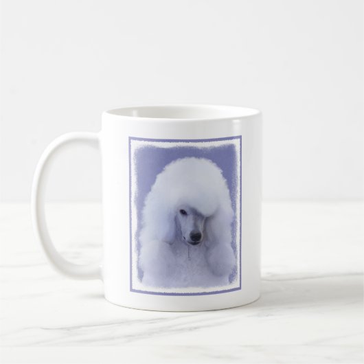 Mug Tableau blanc standard de caniche - Art original d (Gauche)