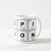 Mug Tableau chimique périodique des éléments : InSPIRa (Devant droit)