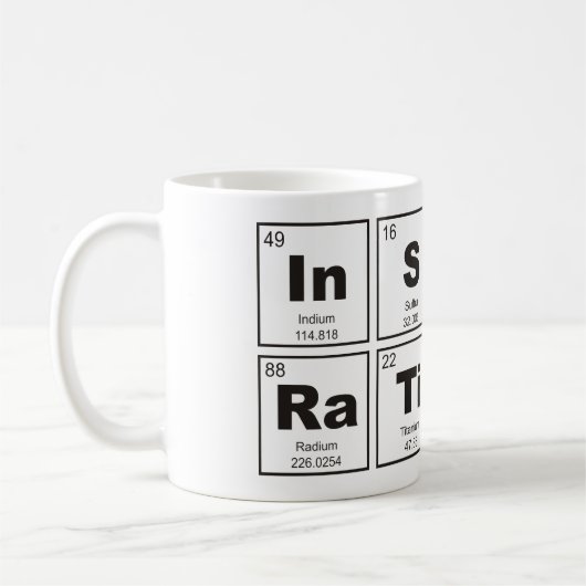 Mug Tableau chimique périodique des éléments : InSPIRa (Gauche)