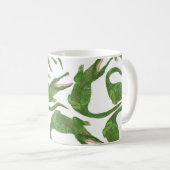 Mug Tableau d'aquarelle blanc crocodile (Devant droit)