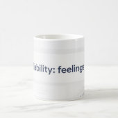 Mug Tableau de bord de la responsabilité des sentiment (Centre)